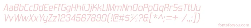 ForgottenFuturistRgIt Font – Pink Fonts on White Background