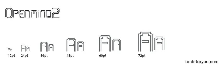 sizes of openmind2 font, openmind2 sizes