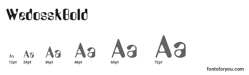 sizes of wedosskbold font, wedosskbold sizes
