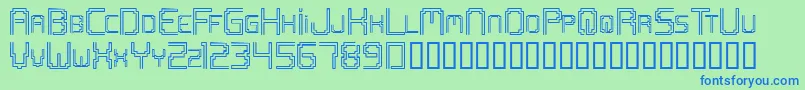 Openmind2 Font – Blue Fonts on Green Background