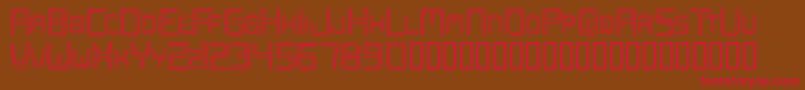 Openmind2 Font – Red Fonts on Brown Background