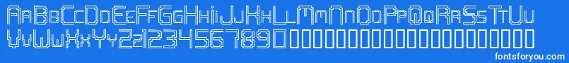 Openmind2 Font – White Fonts on Blue Background