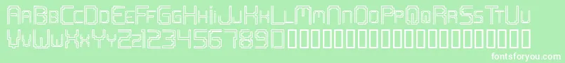 Openmind2 Font – White Fonts on Green Background