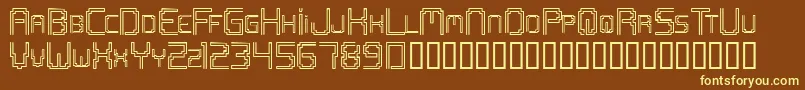 Openmind2 Font – Yellow Fonts on Brown Background