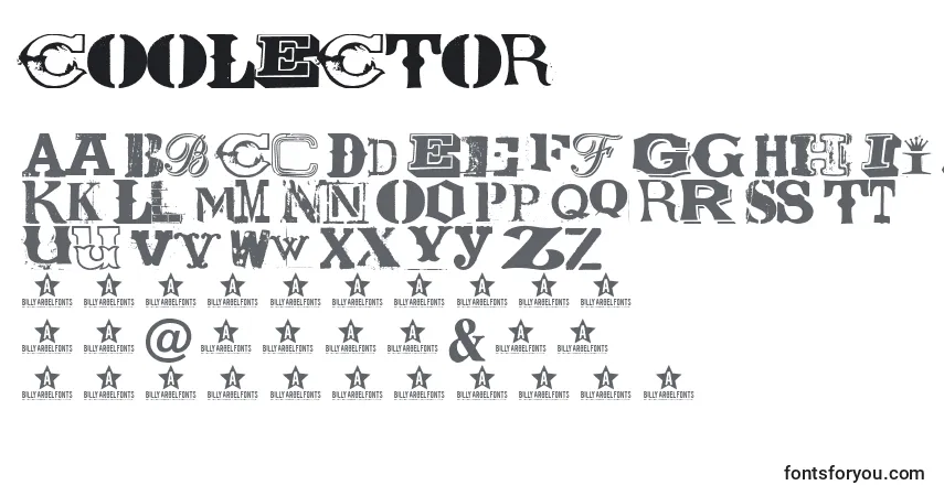 Schriftart COOLECTOR    (124000) – Alphabet, Zahlen, spezielle Symbole