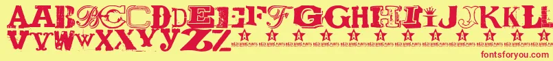 COOLECTOR    Font – Red Fonts on Yellow Background