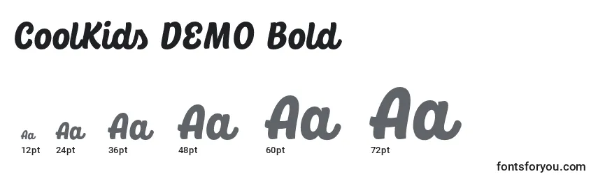 CoolKids DEMO Bold Font Sizes