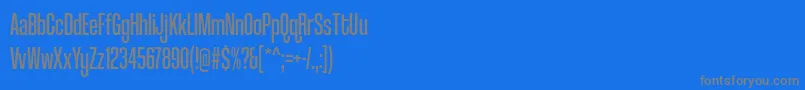 coolvetica compressed rg Font – Gray Fonts on Blue Background