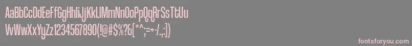 coolvetica compressed rg Font – Pink Fonts on Gray Background