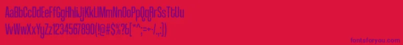 coolvetica compressed rg Font – Purple Fonts on Red Background