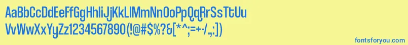fuente coolvetica condensed rg – Fuentes Azules Sobre Fondo Amarillo