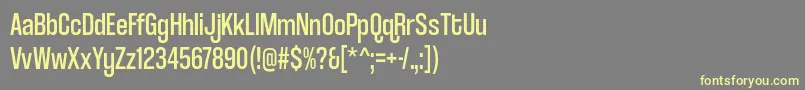 coolvetica condensed rg Font – Yellow Fonts on Gray Background
