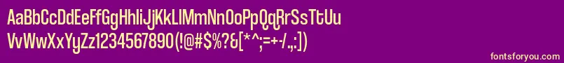 Czcionka coolvetica condensed rg – żółte czcionki na fioletowym tle