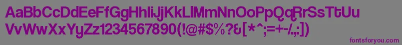 coolvetica rg Font – Purple Fonts on Gray Background