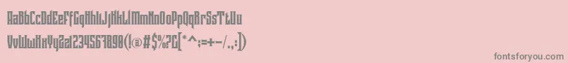 Coovico Personal Use Font – Gray Fonts on Pink Background