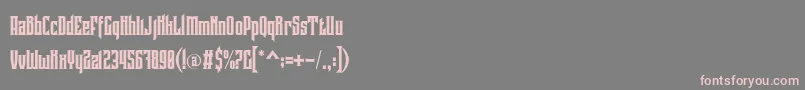 Coovico Personal Use-Schriftart – Rosa Schriften auf grauem Hintergrund