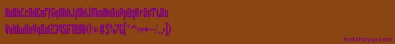 Coovico Personal Use Font – Purple Fonts on Brown Background