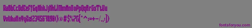 Coovico Personal Use Font – Purple Fonts on Gray Background