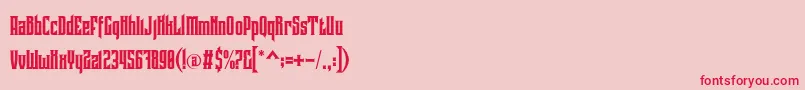 Coovico Personal Use Font – Red Fonts on Pink Background