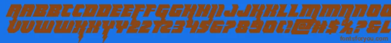 Подробнее о шрифте Thundertitan Шрифт Thundertitan – коричневые шрифты на синем фоне