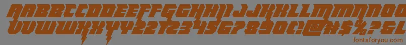 Thundertitan Font – Brown Fonts on Gray Background