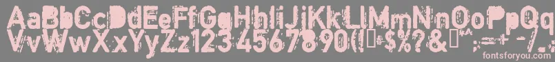 COPYB    Font – Pink Fonts on Gray Background