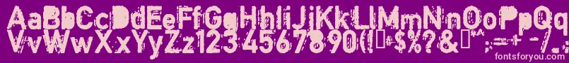 COPYB    Font – Pink Fonts on Purple Background