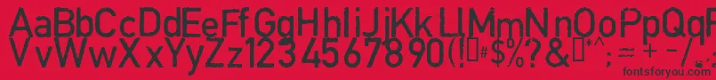 COPYN    Font – Black Fonts on Red Background