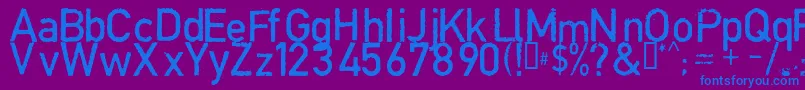 COPYN    Font – Blue Fonts on Purple Background