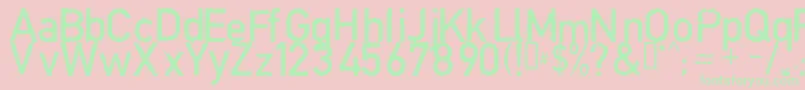 COPYN    Font – Green Fonts on Pink Background