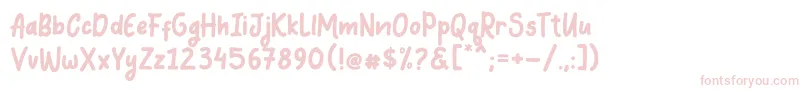 Coquin Font – Pink Fonts on White Background