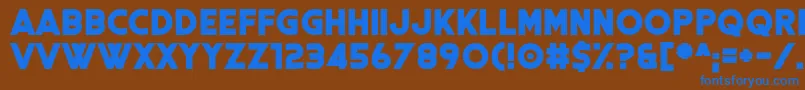 Coral Colour Font – Blue Fonts on Brown Background