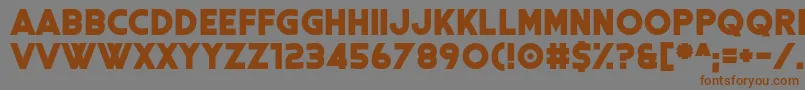 Coral Colour Font – Brown Fonts on Gray Background