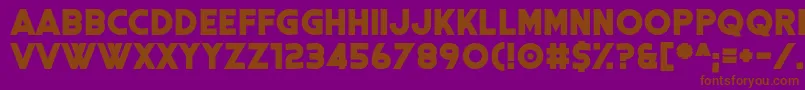 Coral Colour Font – Brown Fonts on Purple Background
