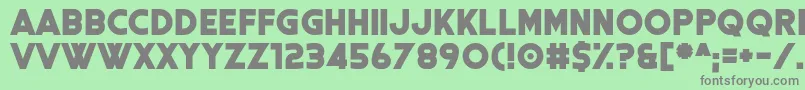 Coral Colour Font – Gray Fonts on Green Background