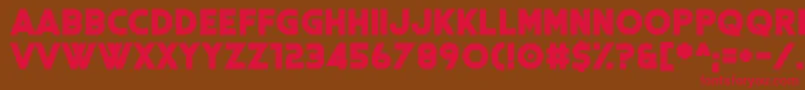 Coral Colour Font – Red Fonts on Brown Background