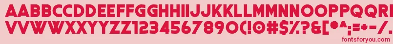 Шрифт Coral Colour – красные шрифты на розовом фоне