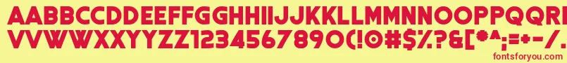 Coral Colour Font – Red Fonts on Yellow Background