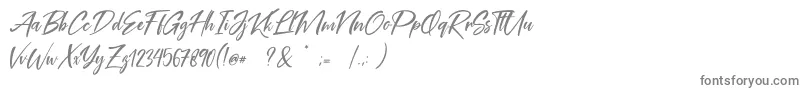 Шрифт Coral Pen Free – серые шрифты на белом фоне