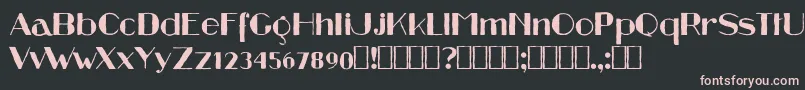 CordBlood Regular Font – Pink Fonts on Black Background