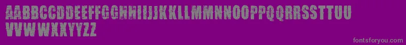 VtksDesgaste Font – Gray Fonts on Purple Background