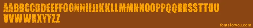 More about VtksDesgaste Font VtksDesgaste Font – Orange Fonts on Brown Background