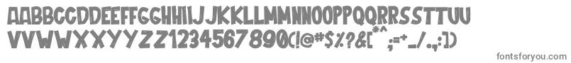 Cordenilo Bold-fontti – harmaat kirjasimet valkoisella taustalla