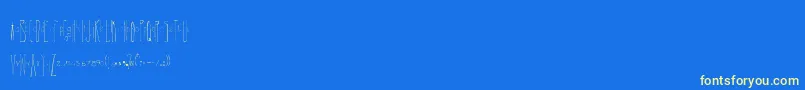 coreys erc 2006-Schriftart – Gelbe Schriften auf blauem Hintergrund