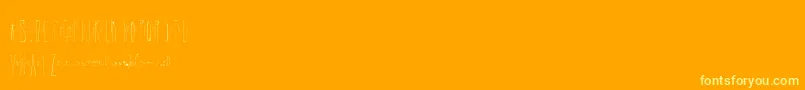 coreys erc 2006 Font – Yellow Fonts on Orange Background