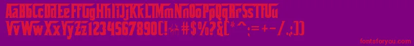 Corleone Font – Red Fonts on Purple Background