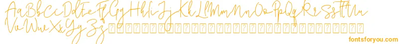 Шрифт Corline Signature – оранжевые шрифты