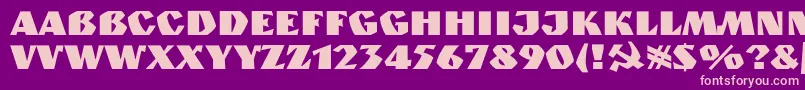 Spslkuzanyan Font – Pink Fonts on Purple Background