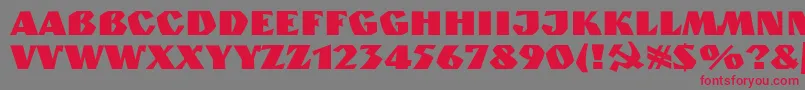 Spslkuzanyan Font – Red Fonts on Gray Background