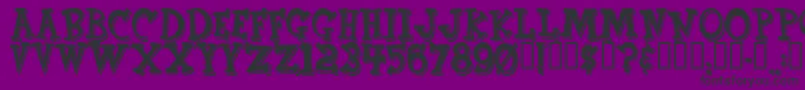 CornFed Font – Black Fonts on Purple Background